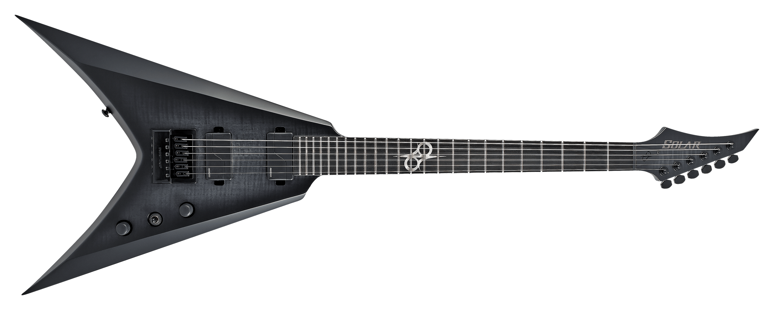 black v guitar